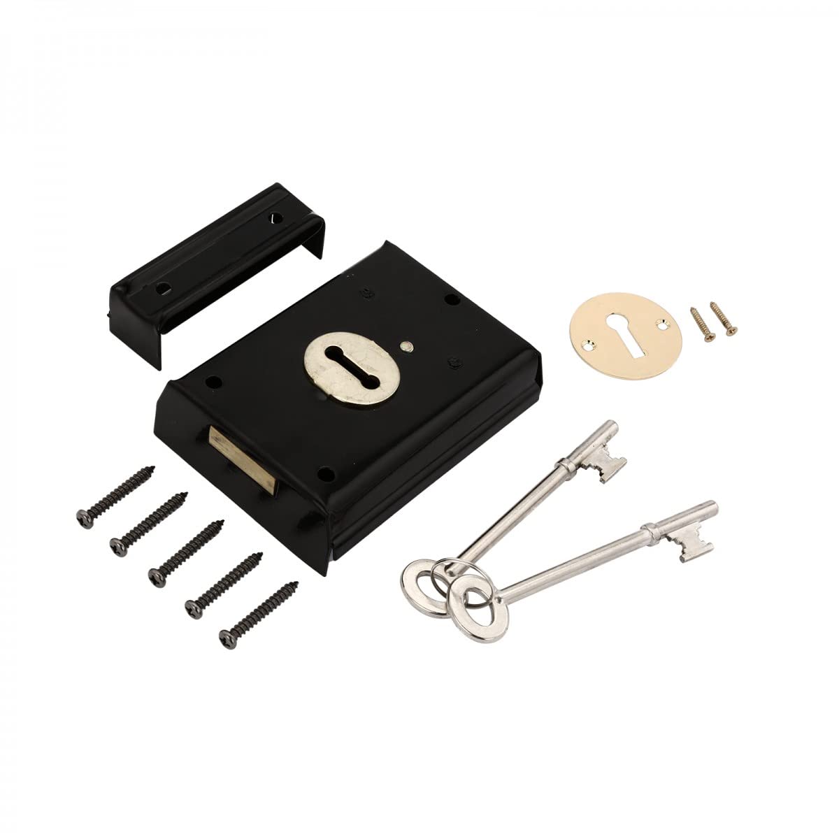 Victorian Steel Rim Door Lock 3