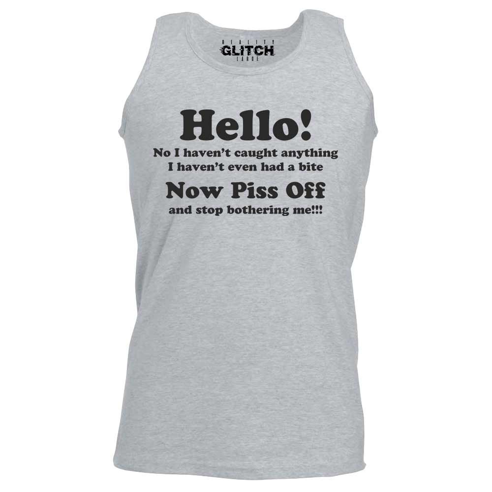 Reality Glitch Men's Funny 'I Haven't Had a Bite' Fishing Vest - Comfortable Angler Outfit for Casual Fishing & Outdoor Adventures