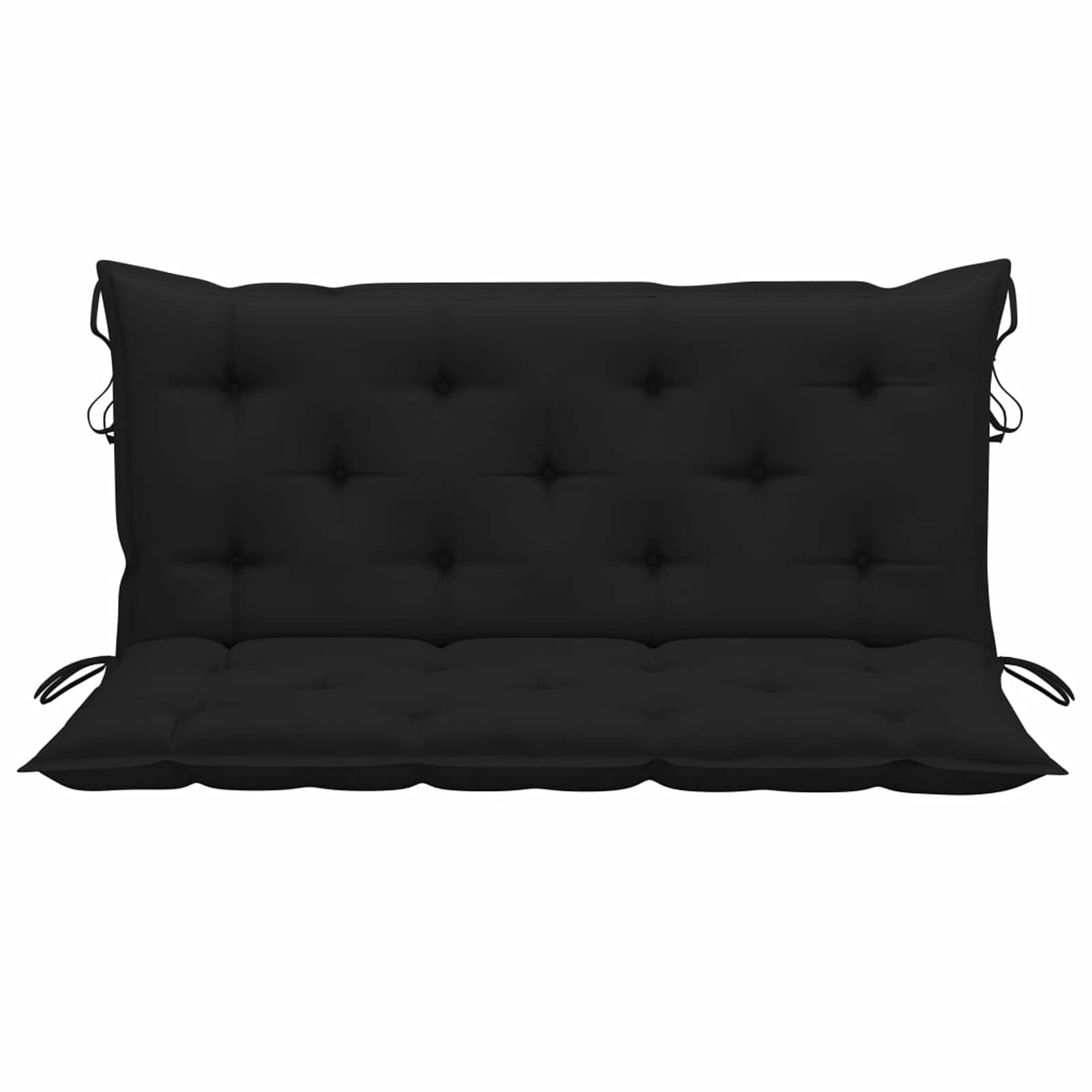 Tidyard Swing Chair Cushion - Soft Fabric Outdoor Bench Seat & Back Cushion - 47.2 x 19.7 Inches (Black) - Perfect for Garden Hammocks, Porch Swings & Patio Furniture - Water-Resistant & Comfortable for Relaxing Outdoors