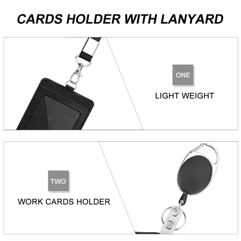 1 Set Durable ID Badge Holder with Can Buckle - Secure Work Access Card Holder for Employees, Students & Professionals | Perfect for Office, School, Campus & Events