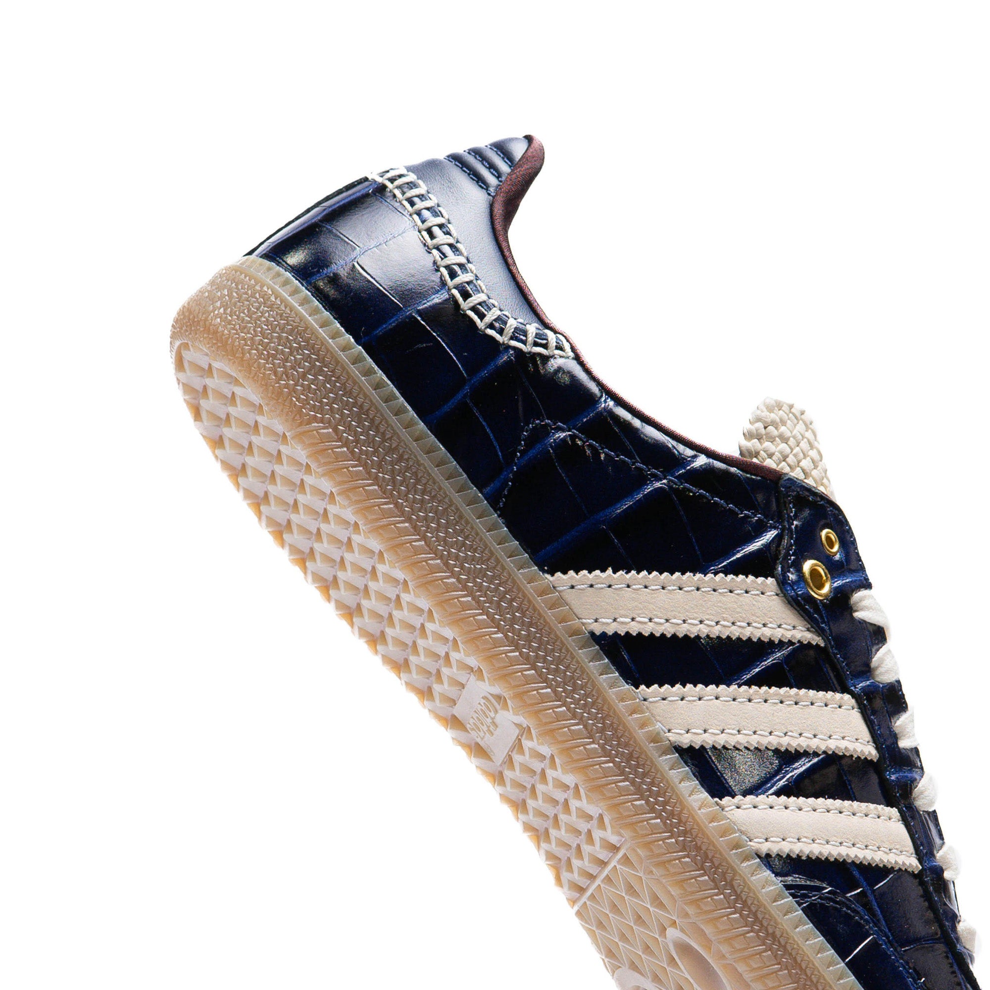 Adidas Samba Wales Bonner 'Navy Croc' Sneakers 2024 - Premium Leather Unisex Shoes for Men & Women - Perfect for Casual Wear, Street Style & Everyday Comfort