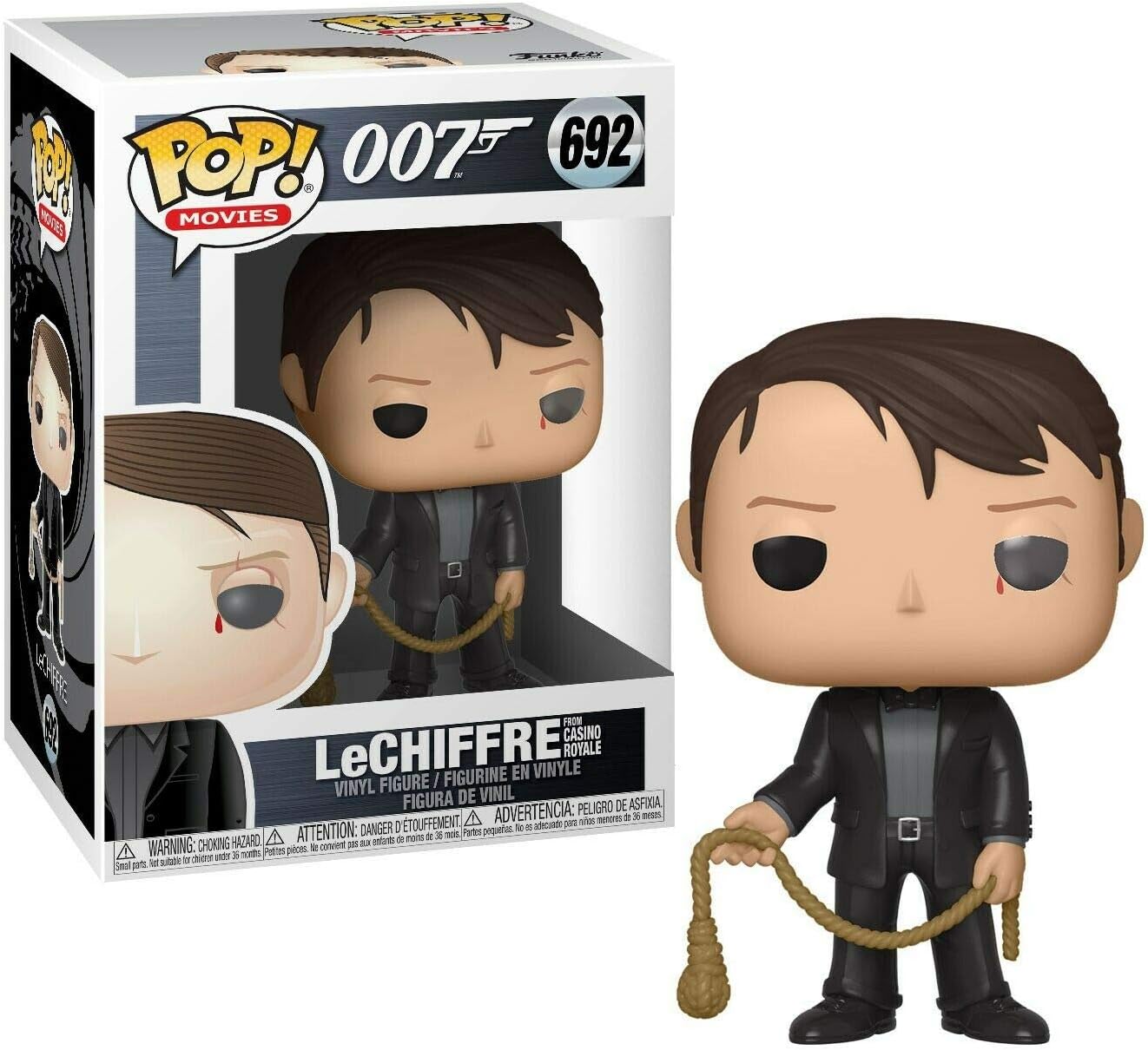 Funko Pop! 007: Le Chiffre from Casino Royale #692 - James Bond Villain Collectible for Movie Fans & Gift Ideas