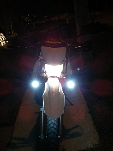 6000K LED Auxiliary Lights for Kawasaki KLX250 KLR650 - High Brightness Off-Road Motorcycle Fog Lights - Perfect for Night Riding & Adventure Trail Use