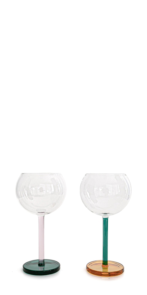 Premium Bilboquet Wine Glasses Set of 4 - Elegant Stemware for Red & White Wine - Perfect for Dinner Parties, Weddings & Home Entertaining