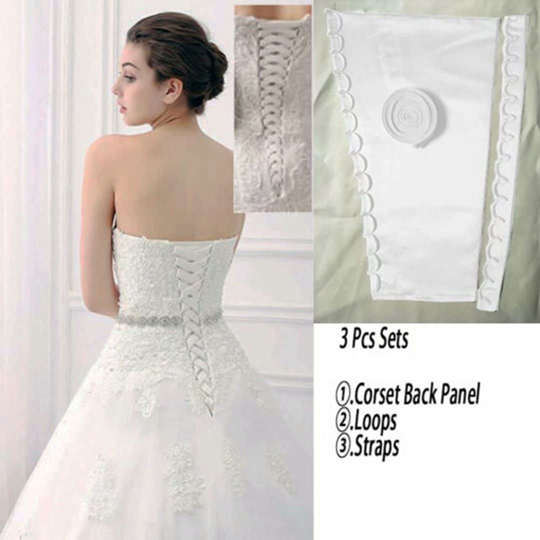 Satin Corset Kit - DIY Wedding Dress Zipper Replacement for Gowns & Lace