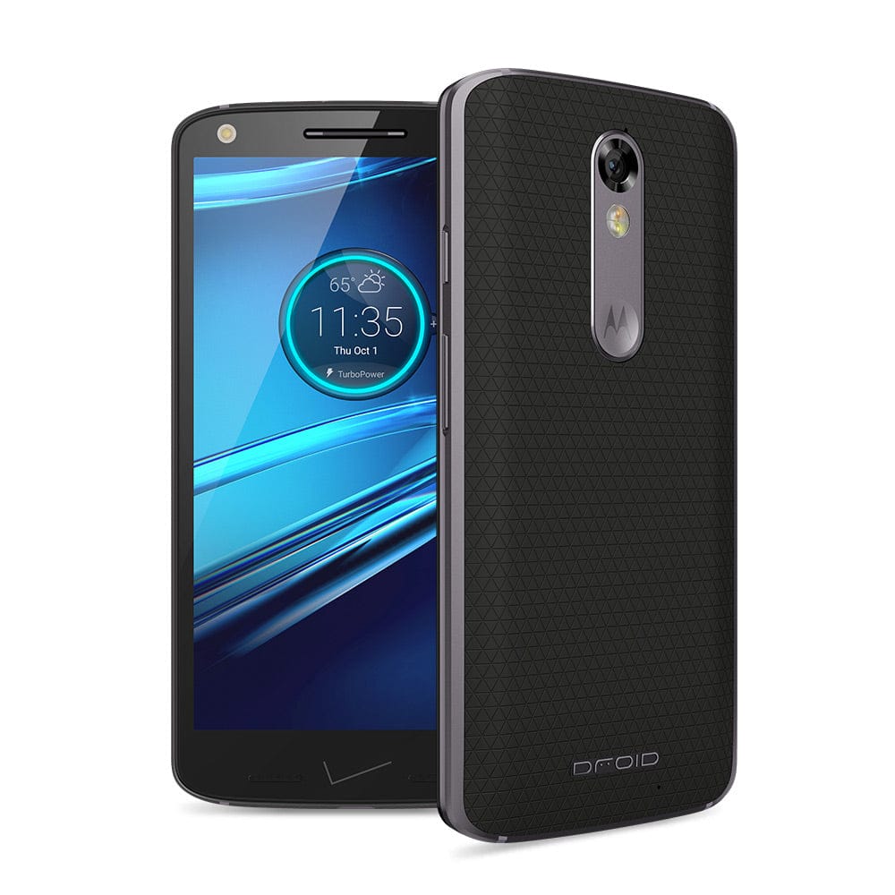 Motorola DROID Turbo 2 32GB Gray Ballistic Nylon Verizon Unlocked Smartphone - Durable Shatterproof Screen for Outdoor & Business Use