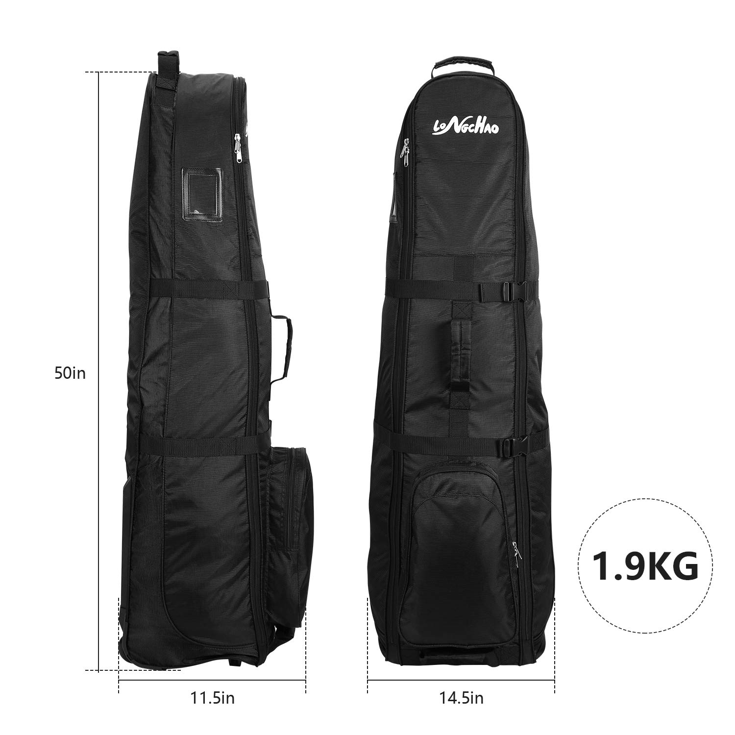 Premium Foldable Golf Travel Bag with Wheels - Lightweight Airline Approved Golf Club Case for Easy Transport - Perfect for Air Travel, Golf Vacations & Tournaments