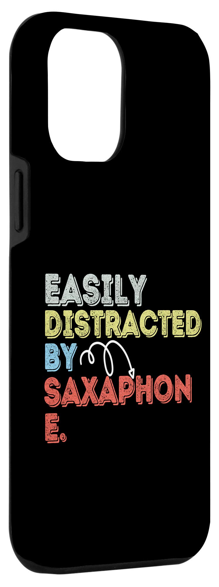 Funny Saxophone iPhone 12 Pro Max Case - Cute Sax Design for Men & Women - Perfect Gift for Musicians & Music Lovers - Great for Concerts, Gigs & Daily Use