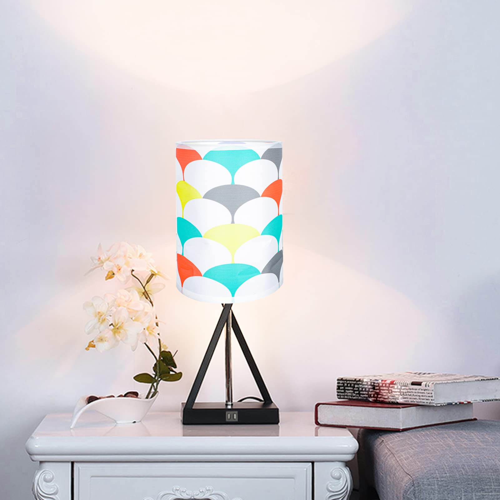 OSALADI E27 Fabric Lamp Shade Replacement - Decorative Cloth Light Cover for Table Lamps, Floor Lamps & Hanging Lights | Home Office Bedroom Living Room Lighting Accessory