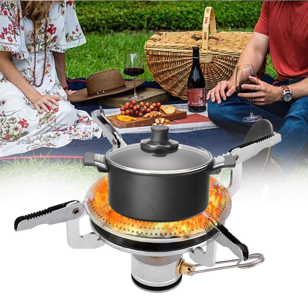 Portable Stainless Steel Folding Camping Stove - Compact Outdoor Cooking Gear for Backpacking, Hiking & Picnics | Perfect for Campfire Meals, Emergency Preparedness & RV Travel