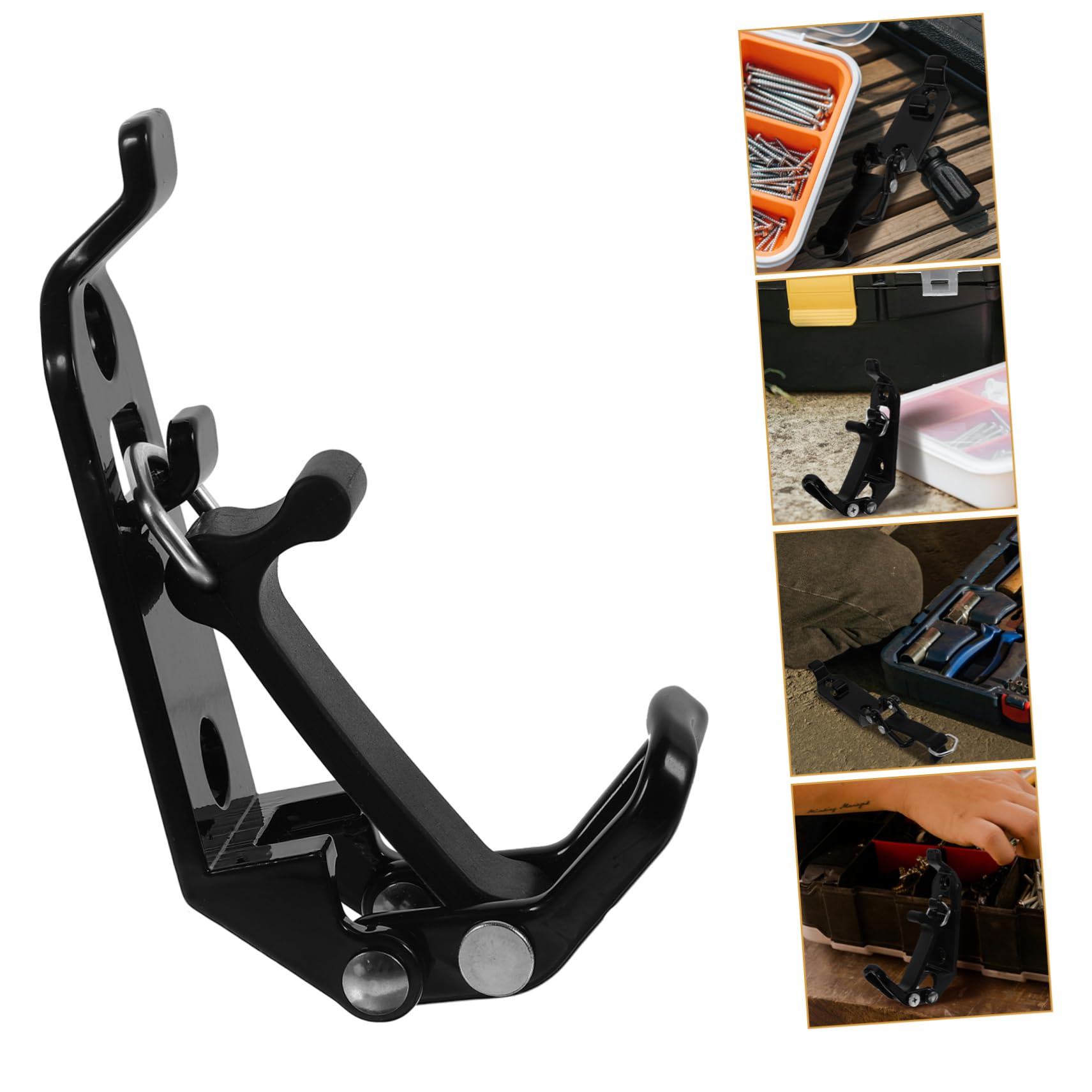 2pcs Folding Hinge Spade Shovel Roof Rack - Zinc Alloy Car Metal Rack for Secure Fastening - Ideal for Off-Road Adventures and Camping Gear Storage