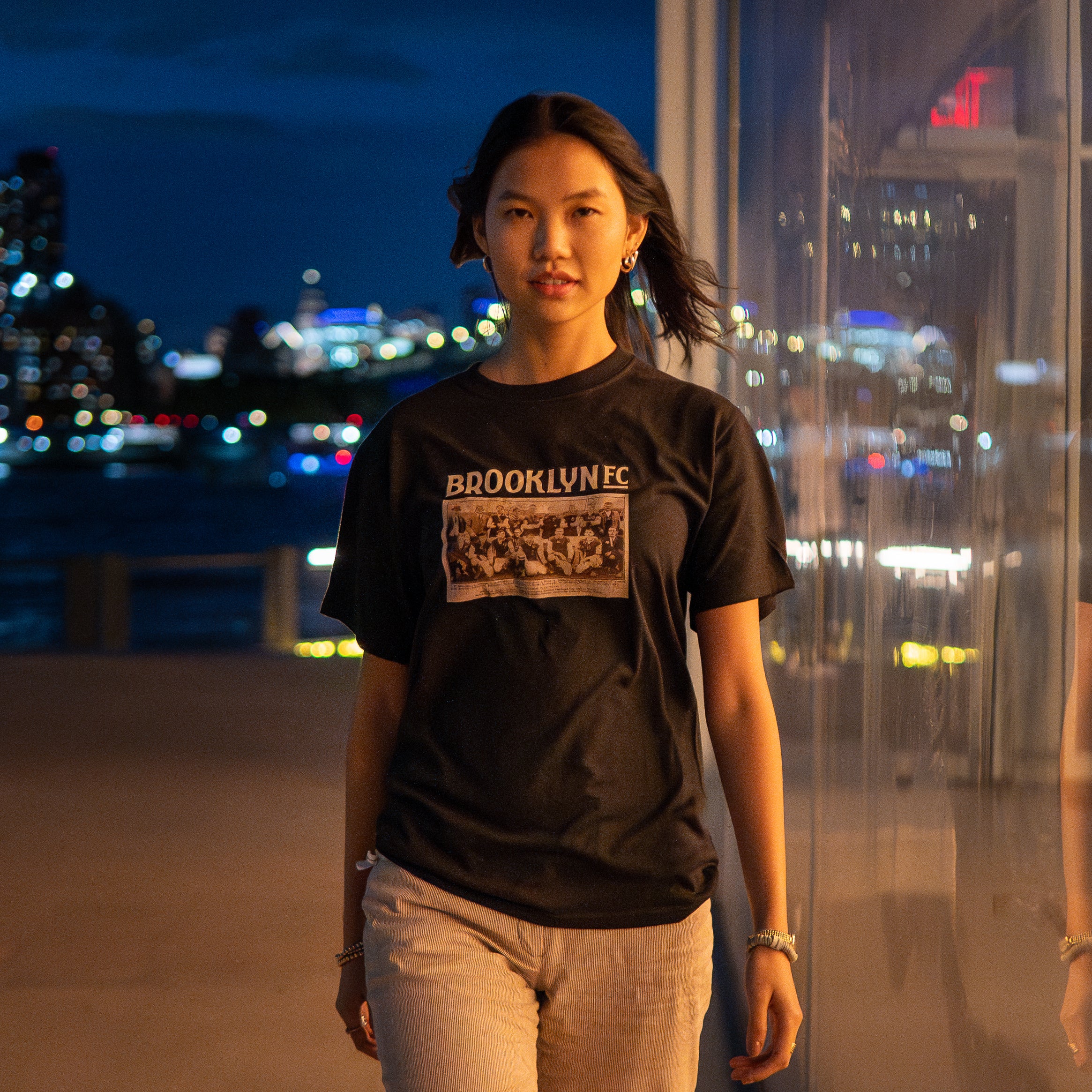 Brooklyn FC Soccer Retro Black T-Shirt - Vintage Football Fan Jersey for Men & Women - Perfect for Match Days, Casual Wear & Gifts