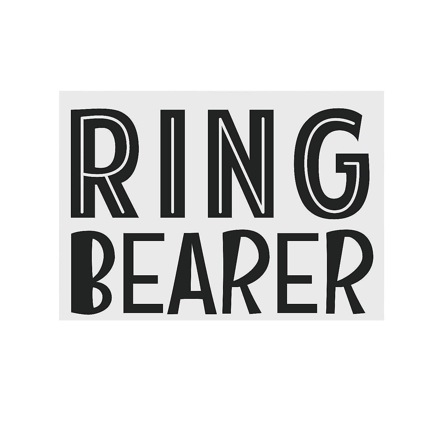 Ring Bearer Iron-On Patches for Kids Crafts & DIY Home Decor - Perfect for Scrapbooking, Sewing Projects, and Party Favors