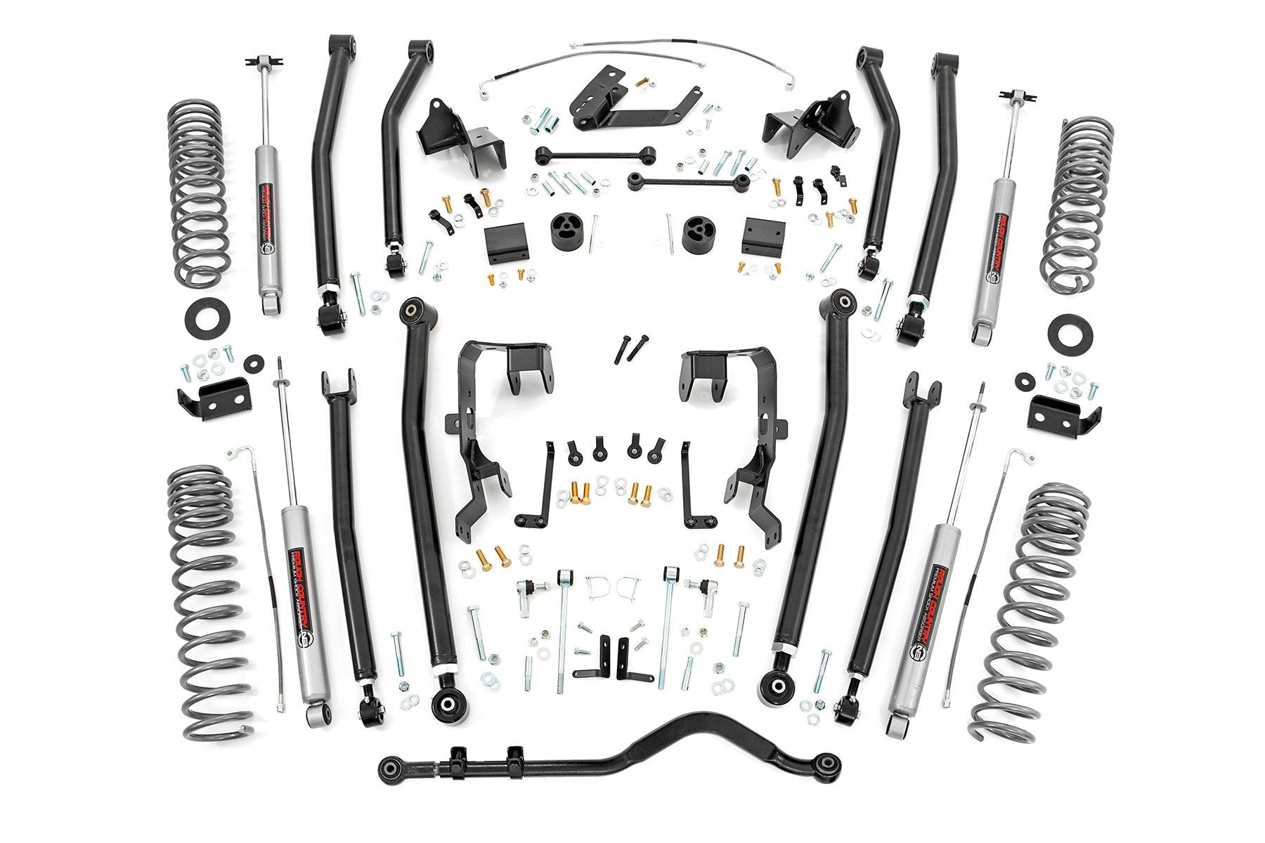 4 Inch Lift Kit for Jeep Wrangler Unlimited 2WD/4WD (2007-2011) - Heavy Duty Long Arm Suspension System | Part #78530A | Off-Road Adventure & Trail Riding Upgrade