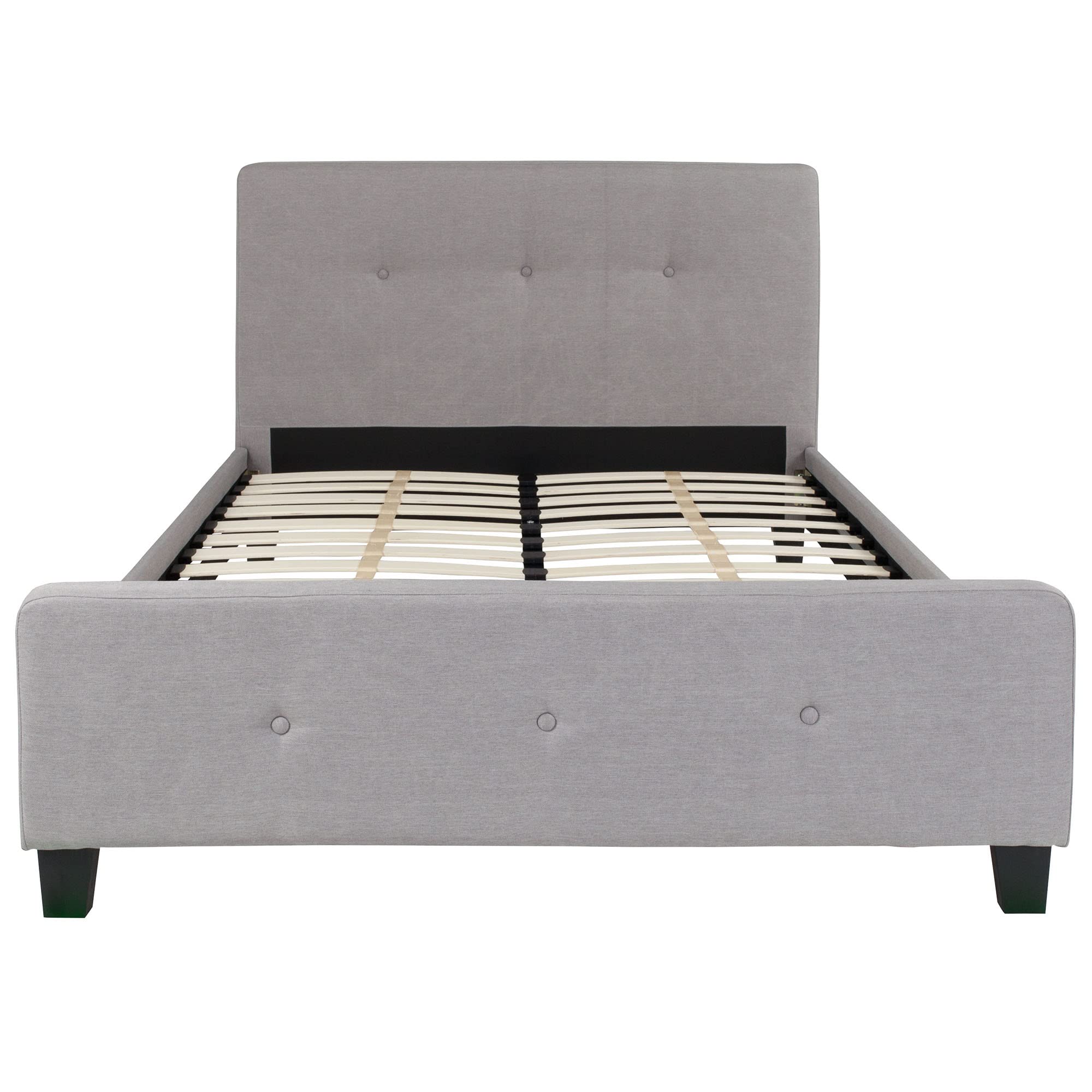 Flash Furniture Tribeca Full Size Tufted Upholstered Platform Bed with 10