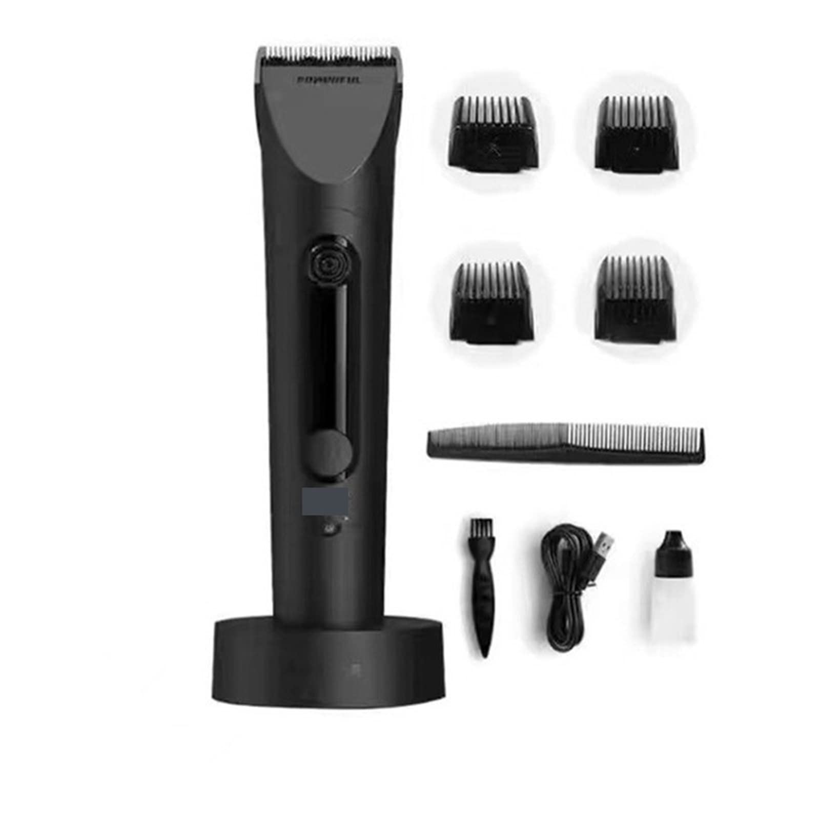 Professional Men's Hair Clipper - USB-C Rechargeable, Titanium Alloy & Ceramic Blade Hair Trimmer for Precise Haircuts, Fades & Styling - Perfect for Home Barbering, DIY Grooming & Travel Use