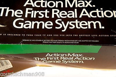 Action Max Game System Complete in Box with Sealed Sonic Fury Game Cartridge - Classic 80s Light Gun Video Game Console for Retro Gaming Enthusiasts - Perfect for Home Entertainment and Collector's Display