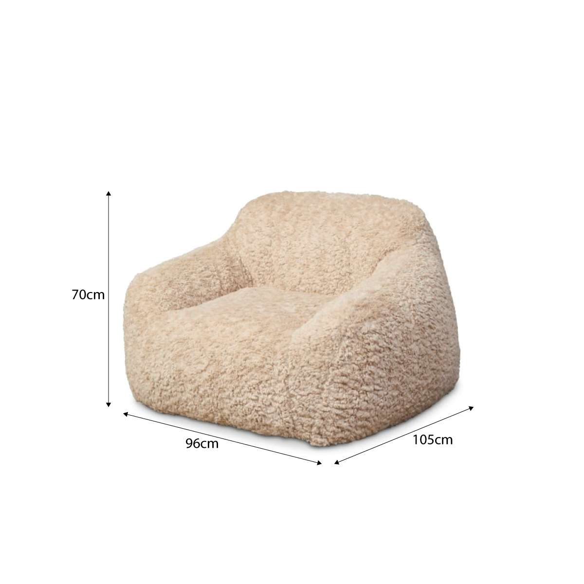 Maxi Chill Chair - Premium Beige Outdoor Lounge Chair for Patio, Poolside & Backyard Relaxation | Comfortable & Stylish