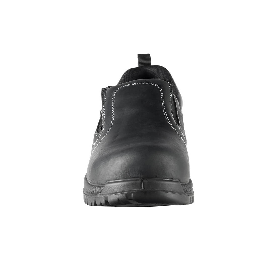 Foreman Waterproof Composite Toe Slip-On Work Shoes for Men - Black Safety Boots for Construction, Warehouse & Outdoor Work