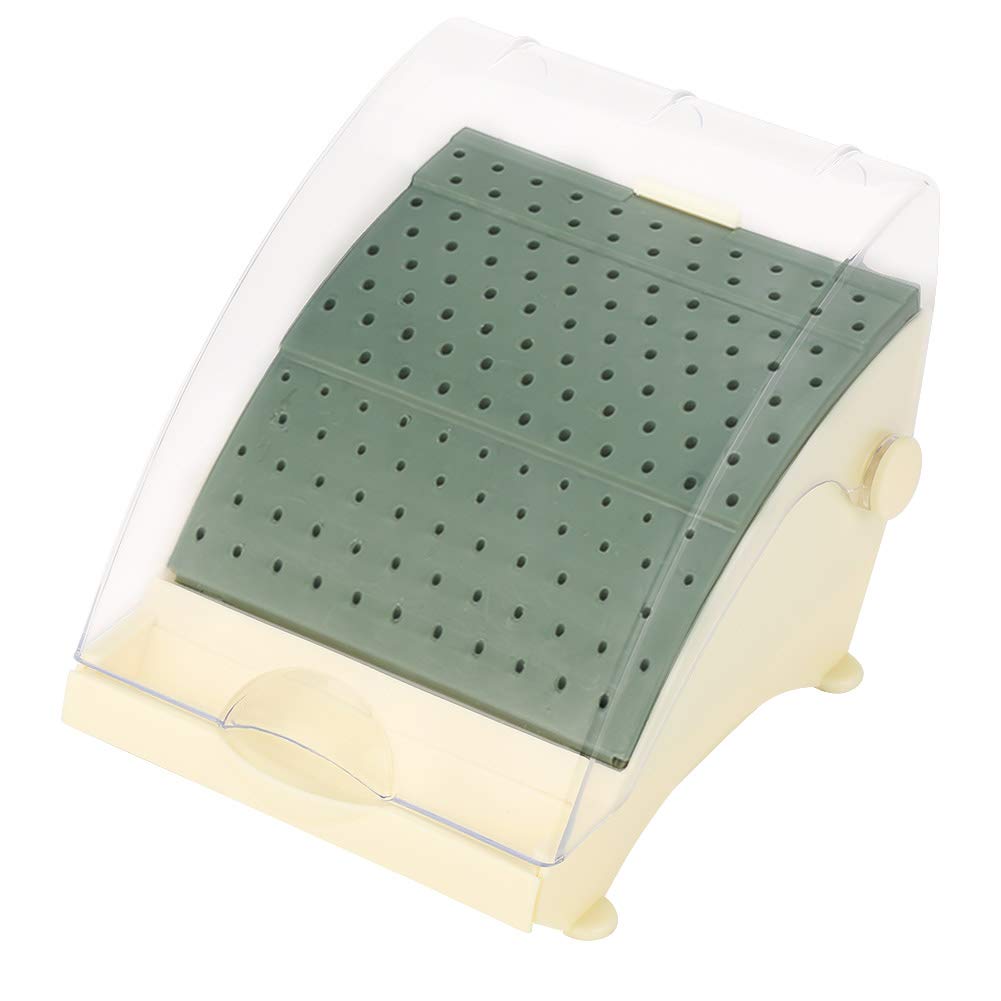 Joyzan 142-Hole Dental Bur Holder with Cover Case - Aluminum Dental Lab Organizer for Dentists | Burs Block Station with Drawer & Retainer Case | Perfect for Dental Clinics, Labs & Practice Organization