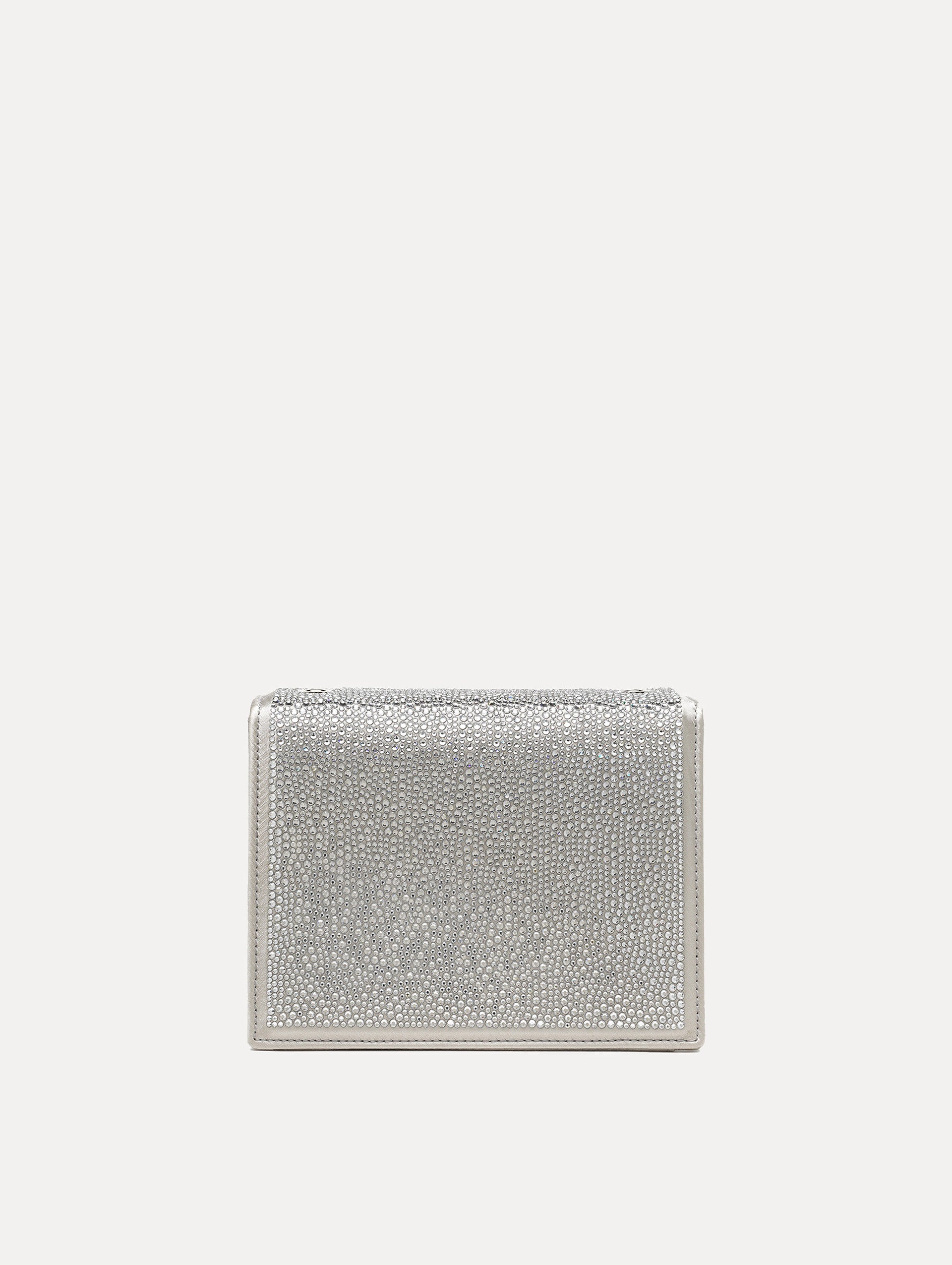 Elegant Crystal Pavé Mini TRO Crossbody Bag for Women | Fashion Evening Clutch Purse | Perfect for Parties, Weddings & Date Nights
