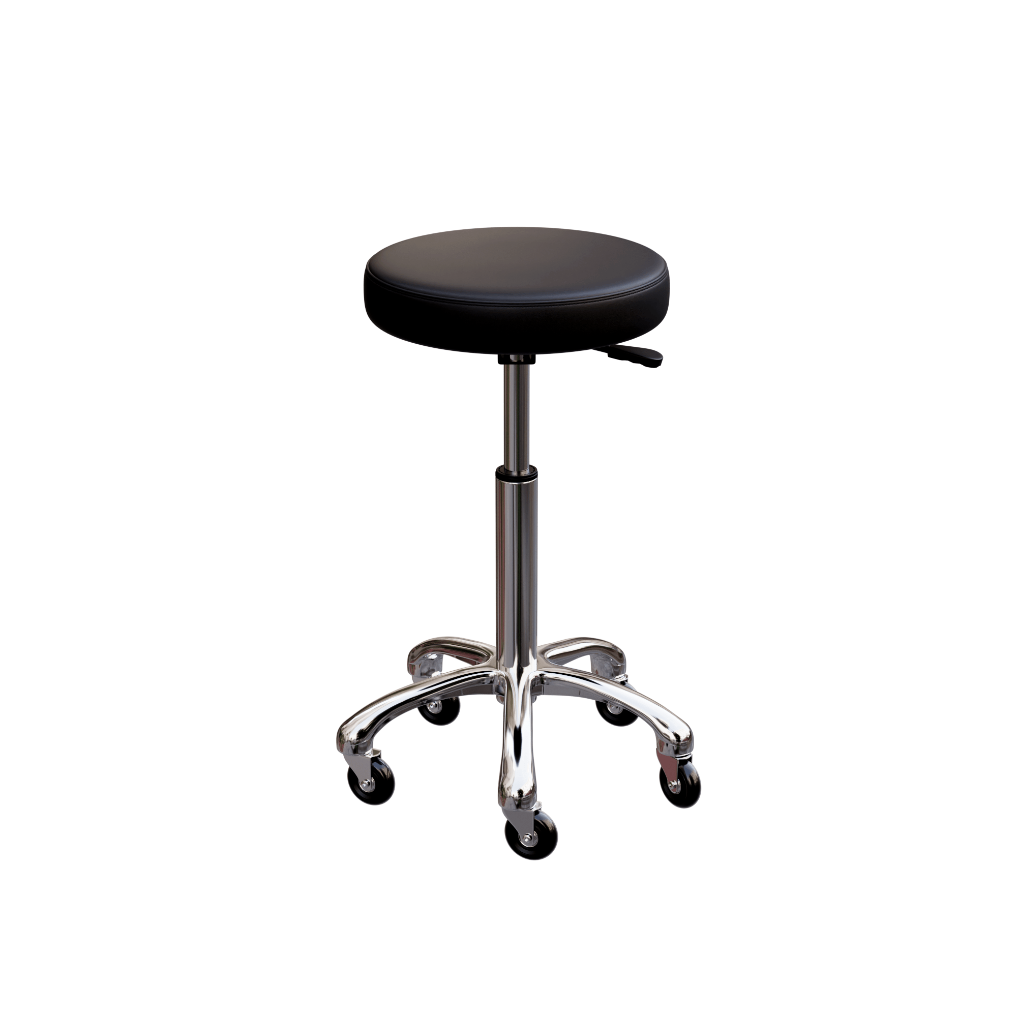 Professional Esthetician Stool with Adjustable Height & Metal Base - Hydraulic Facial Spa Chair for Salon, Beauty Clinic & Home Use (Model 1023A)