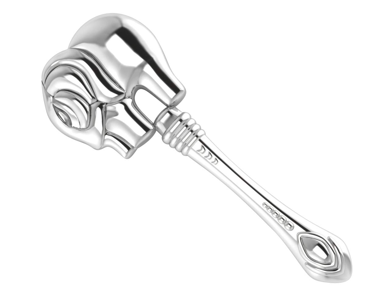 925 Sterling Silver Elephant Rattle - Perfect Newborn Baby Gift for Boys & Girls - Hypoallergenic, Non-Tarnishing & Durable - Elegant Gift Box - Ideal for Christenings, Baby Showers & 1st Birthday Presents