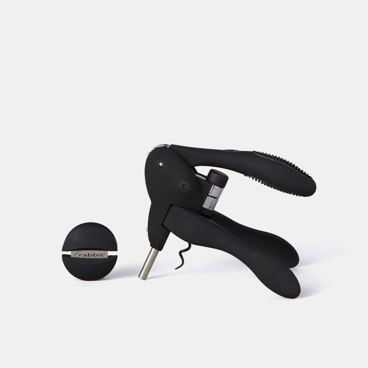 Premium Original Rabbit Corkscrew - Black | Easy Wine Bottle Opener for Home, Parties & Gifts | Durable & Ergonomic Design for Smooth Wine Opening Experience