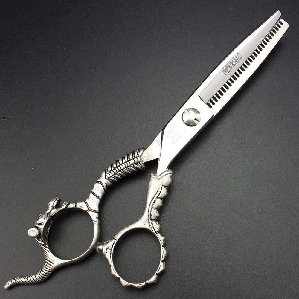 Professional 5.5 Inch Hair Cutting & Thinning Scissors Set - Stainless Steel Salon Shears for Women & Men - Perfect for Home Haircuts, Styling, and Barber Use