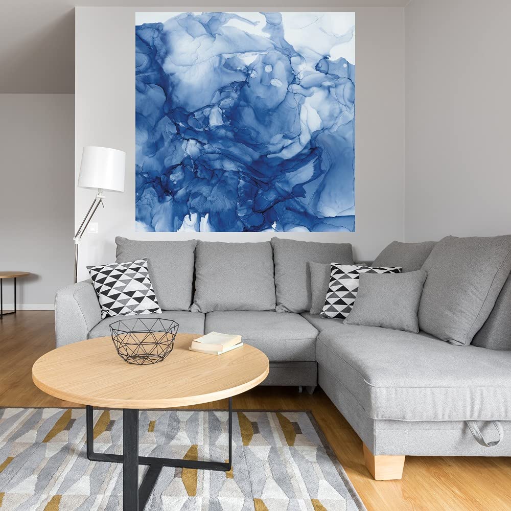 Beyond The Deep I Fine Art Canvas Wall Decor by Carol Robinson - 22x22 Inches - Ready to Hang - Modern Abstract Painting for Living Room, Bedroom, Office & More - Perfect for Home, Office & Commercial Spaces