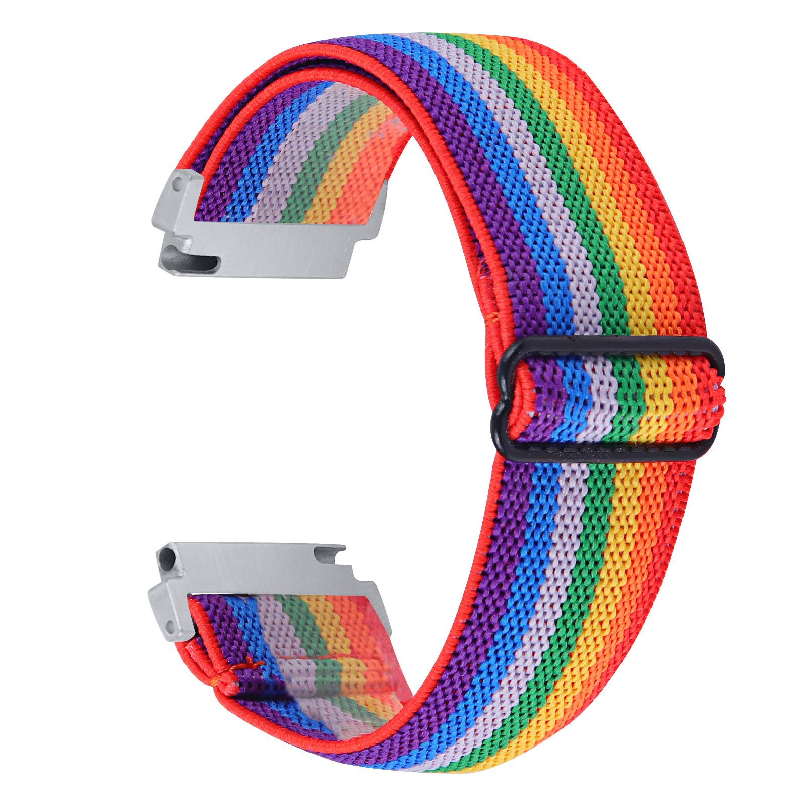 Compatible Nylon Fabric Strap for Amazfit GTS/GTS 2/GTS 2e/GTS 2 Mini/Bip Series - Adjustable, Colorful, Stretchy Wristband Replacement (26 Colors) | Perfect for Workouts, Running & Everyday Wear