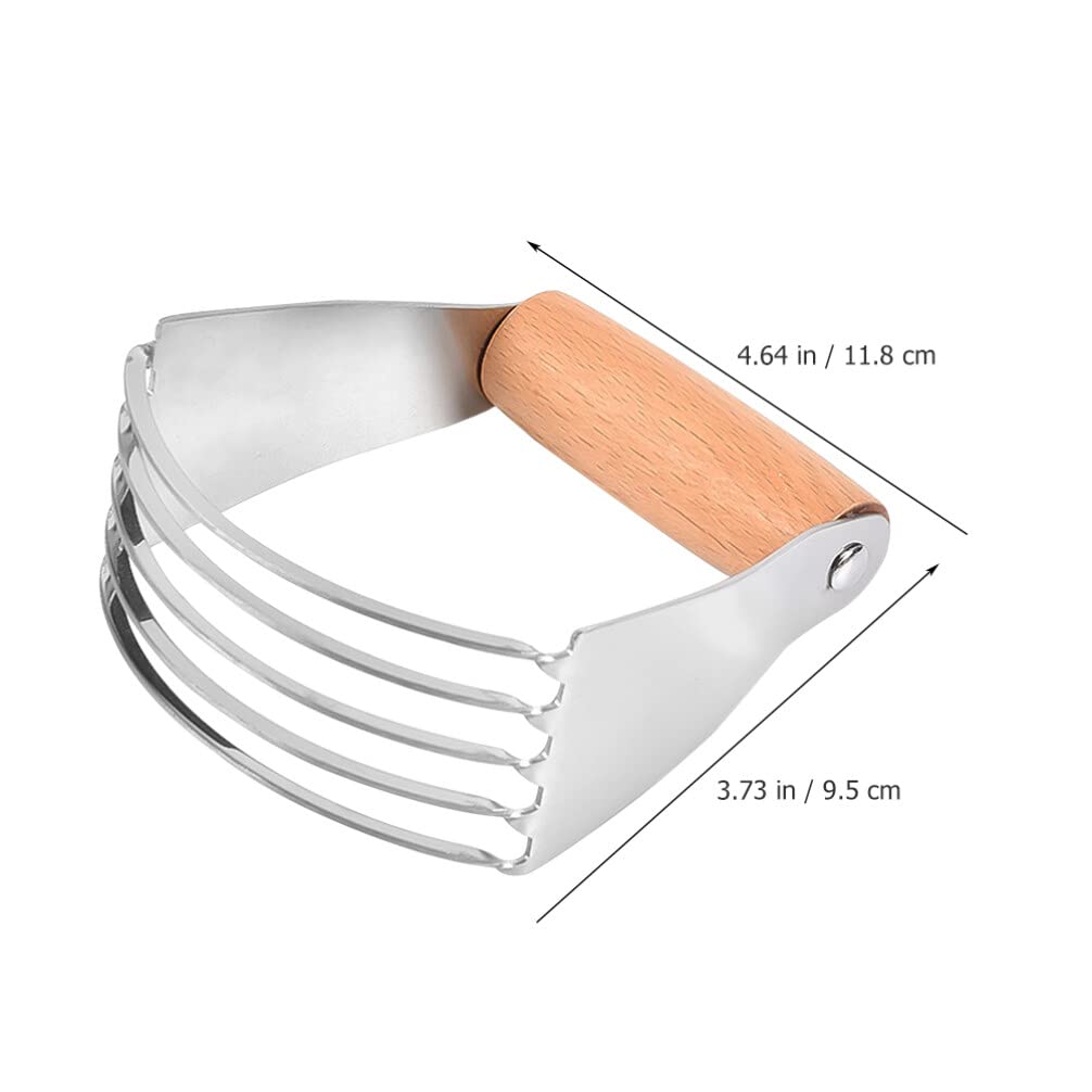 UPKOCH 2-Piece Stainless Steel Pastry Dough Scraper & Butter Cutter Set - Professional Baking Utensils for Mixing, Cutting & Kneading Dough - Perfect for Cookies, Pies, Bread & Pastry Making