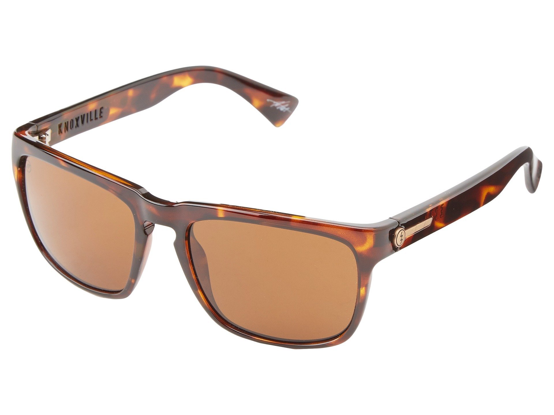 Electric Knoxville Sunglasses with Tortoise Shell Frame & Melanin Bronze Lens - UV Protection, Stylish & Comfortable for Outdoor Activities, Driving, and Beach Vacations
