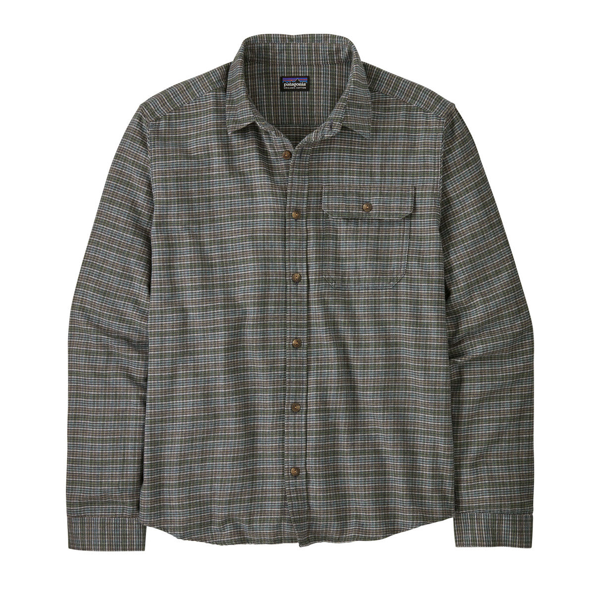Men's Long Sleeve LW Fjord Flannel Shirt - Soft Plaid Button Down for Casual Wear & Outdoor Activities