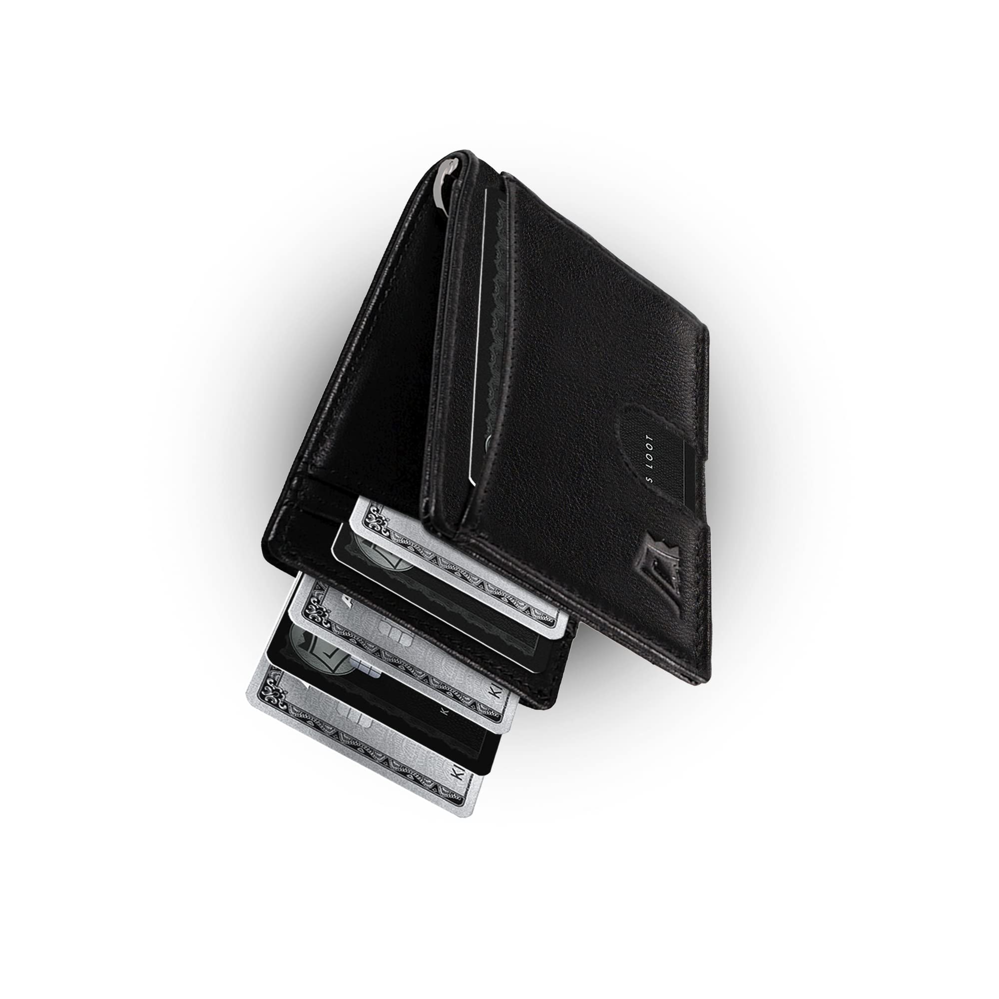 Slim RFID Blocking Leather Wallet for Men - Minimalist Bifold Front Pocket Wallet with 12 Card Holder | Perfect for Travel, Business & Everyday Use