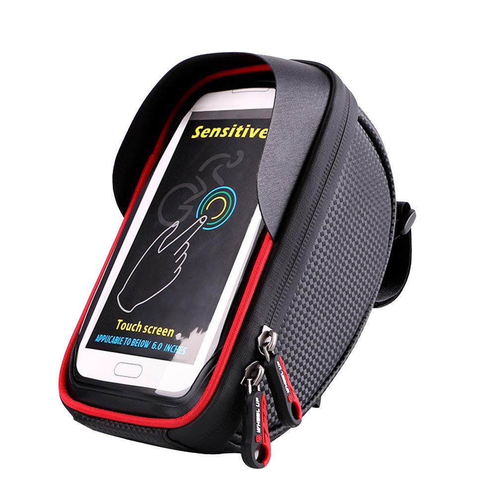 Waterproof MTB Road Bike Head Tube Bag - Cycling Handlebar Phone Pouch for Mountain & Road Biking - Durable Bicycle Accessory for Phone Storage During Outdoor Sports & Commuting