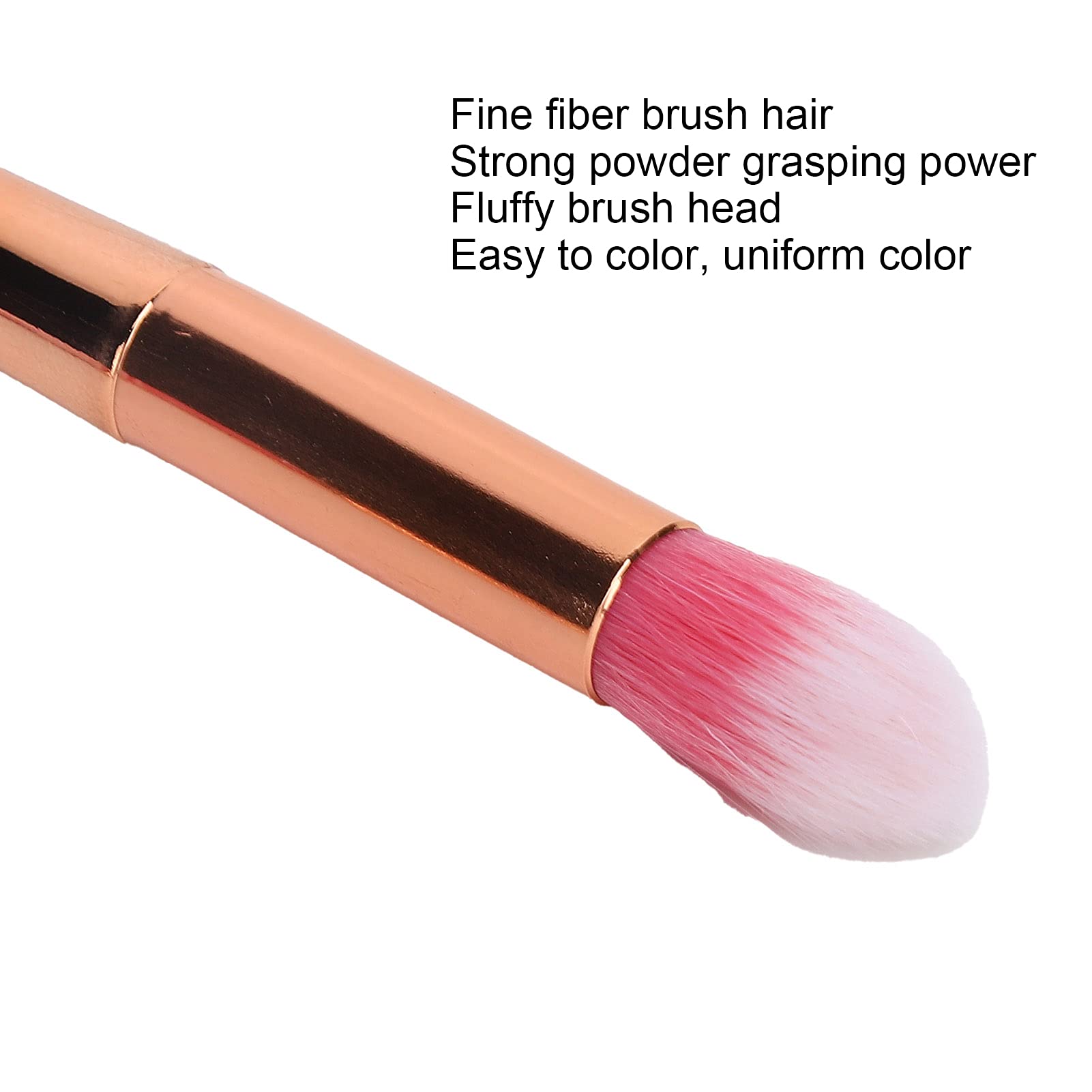 EXCLUZO Professional Loose Powder Makeup Brush - Soft & Durable Kabuki Brush for Mineral Foundation, Setting Powder & Blush - Perfect for Home & Salon Makeup Application