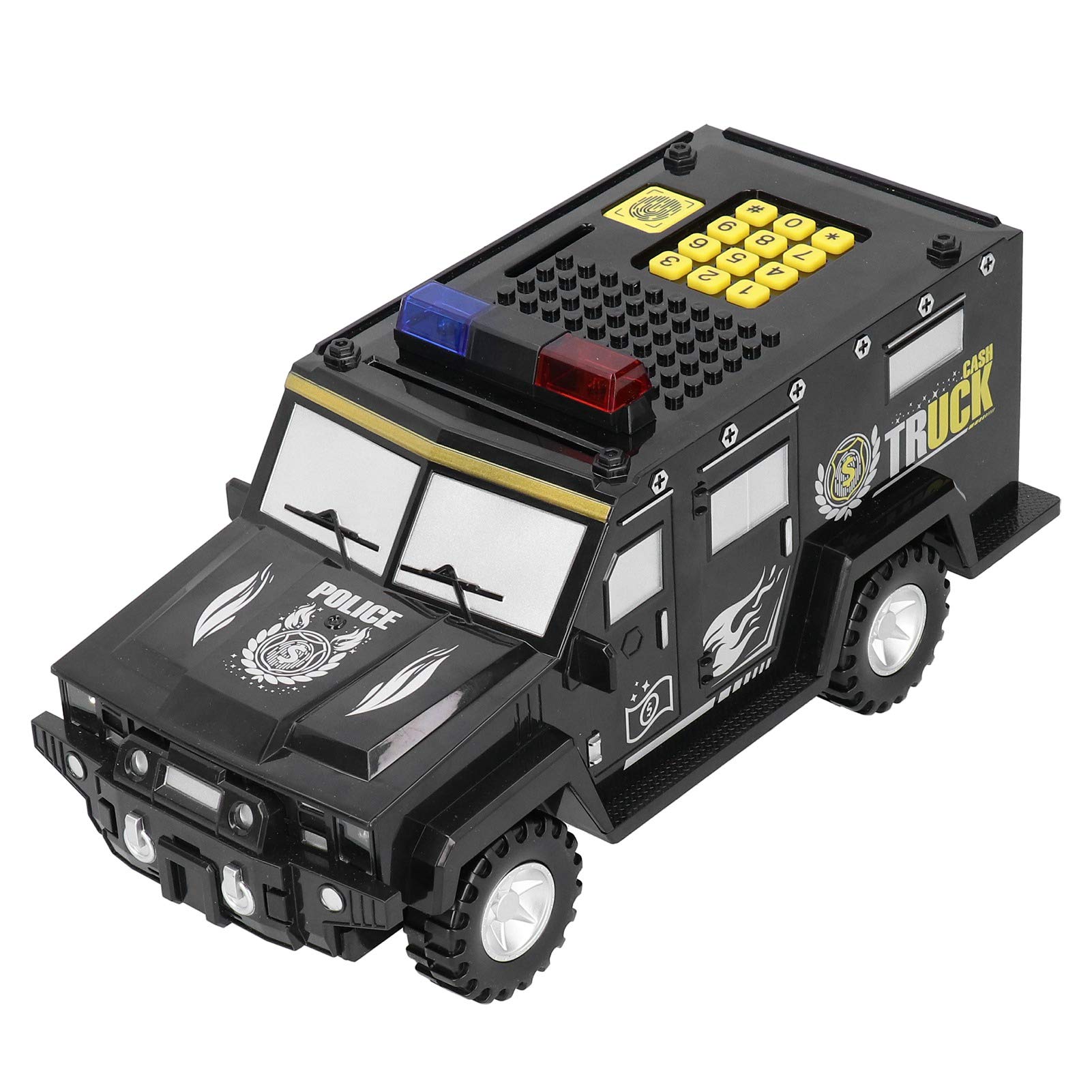 Black Car-Shaped Piggy Bank - Unique Money Saving Jar for Kids & Adults, Cool Cartoon Coin Bank, Birthday Gift & Nursery Decor | Perfect for Savings Goals, Kids' Allowance, and Home Decoration
