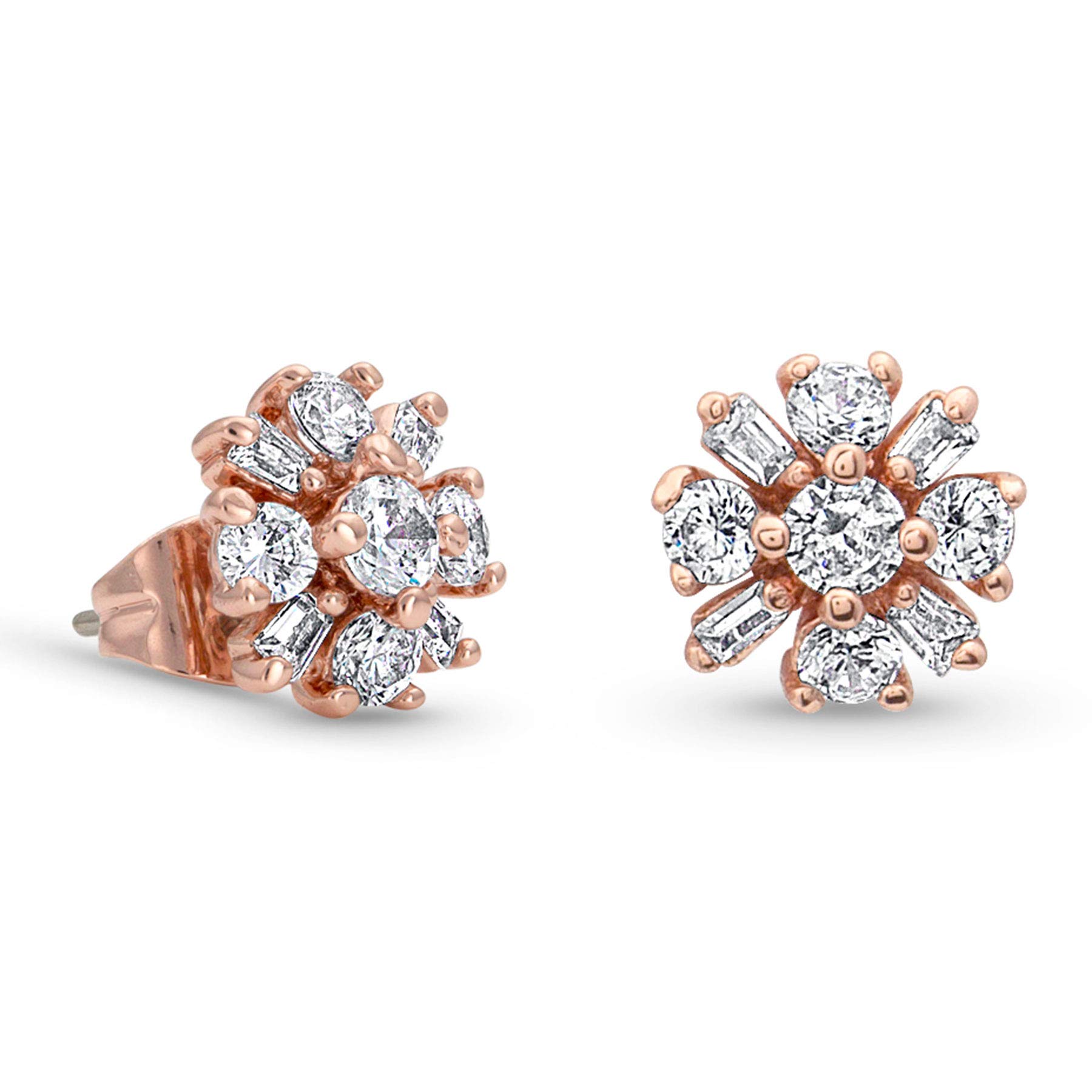 Montana Silversmiths Women's Rose Flower Earrings - Simply Brilliant Sterling Silver Dangle Earrings for Women, Elegant Floral Jewelry Gift for Her | Perfect for Weddings, Date Nights & Special Occasions