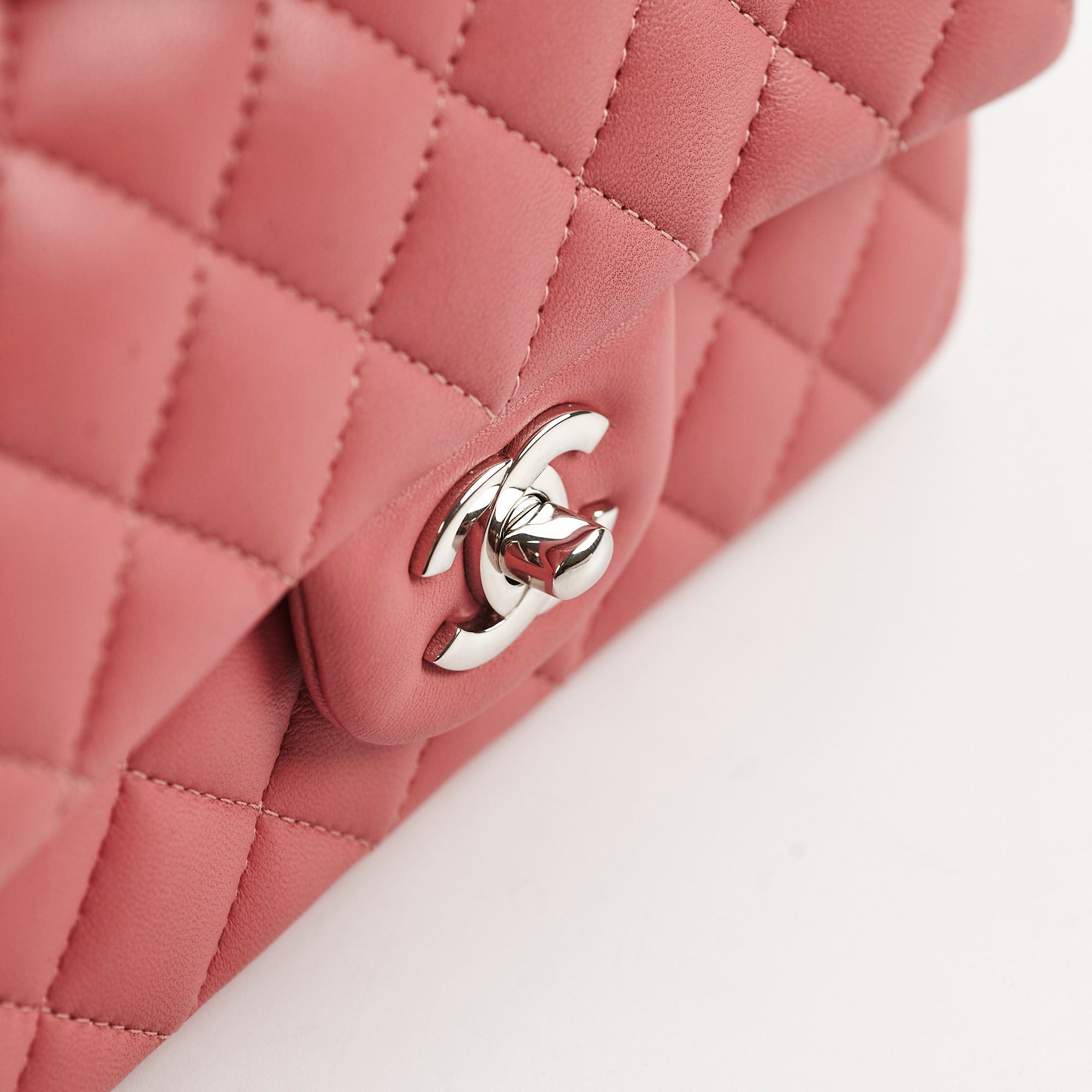 Chanel Mini Rectangular Flap Bag in Pink - Luxury Quilted Leather Crossbody Bag for Women | Perfect for Date Night, Parties & Special Occasions