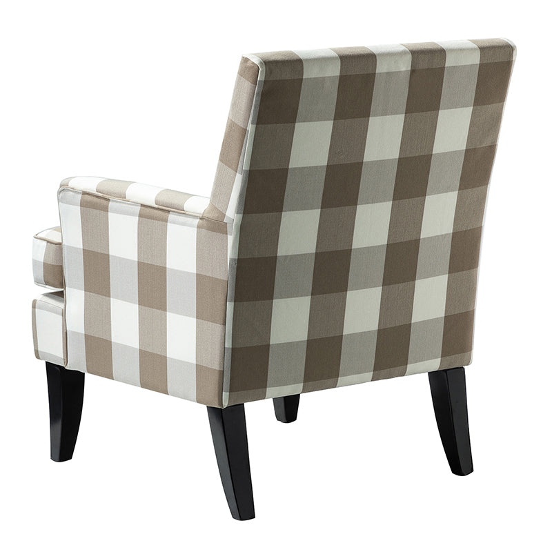 Bradley Armchair - Modern Accent Chair for Living Room, Bedroom & Office - Comfortable Upholstered Lounge Chair with Sturdy Wooden Legs - Perfect for Relaxing, Reading & Decorating Your Home