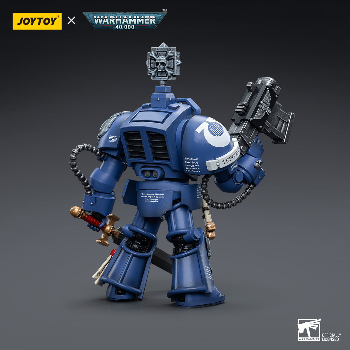 1/18 JOYTOY Warhammer 40K Ultramarines Terminators Action Figure - Collectible Miniature for Tabletop Gaming & Display