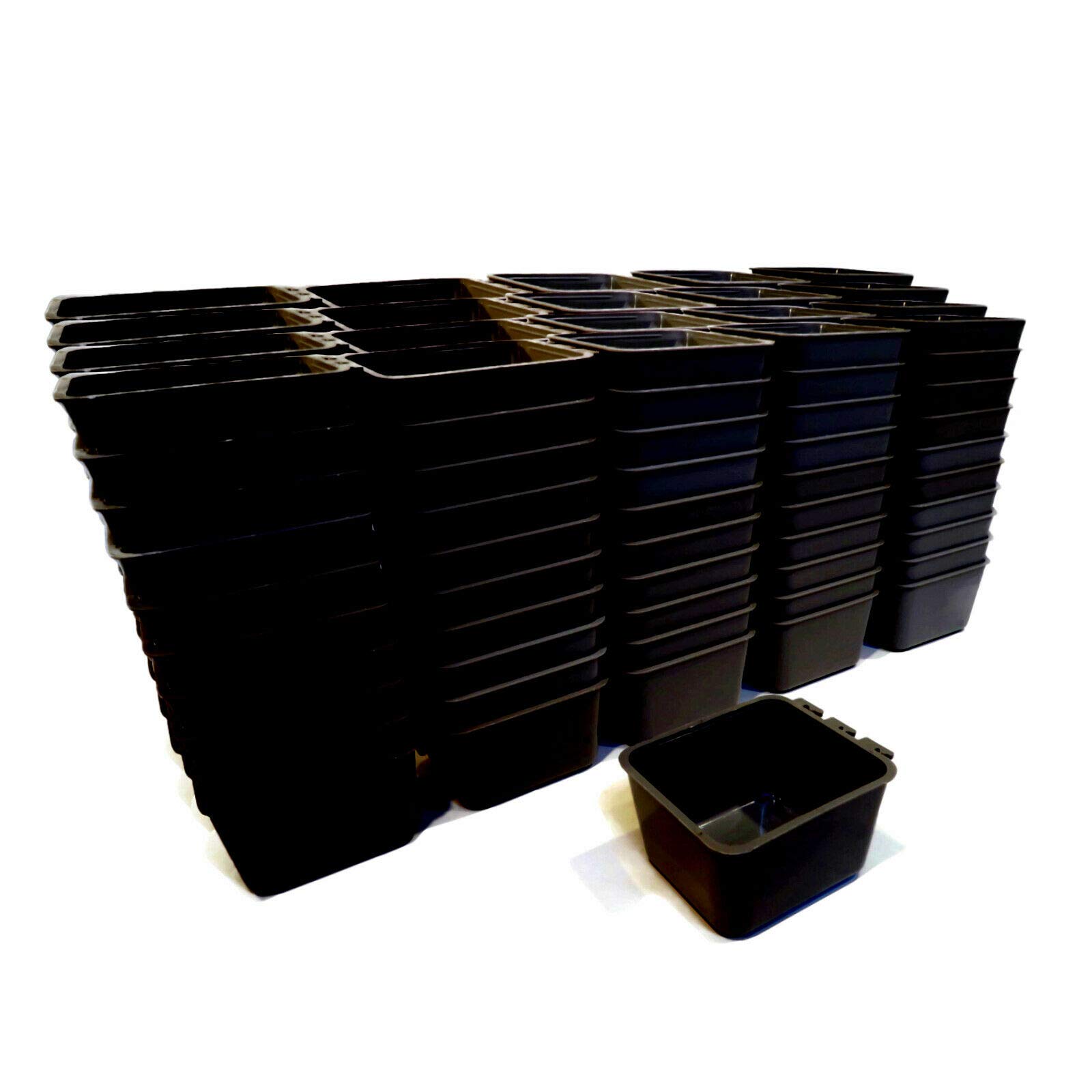 200 Pack Black Cage Storage Containers for Nails, Nuts, Screws & Bolts - Durable Garage Organizer for Workshop Tools & Hardware Accessories