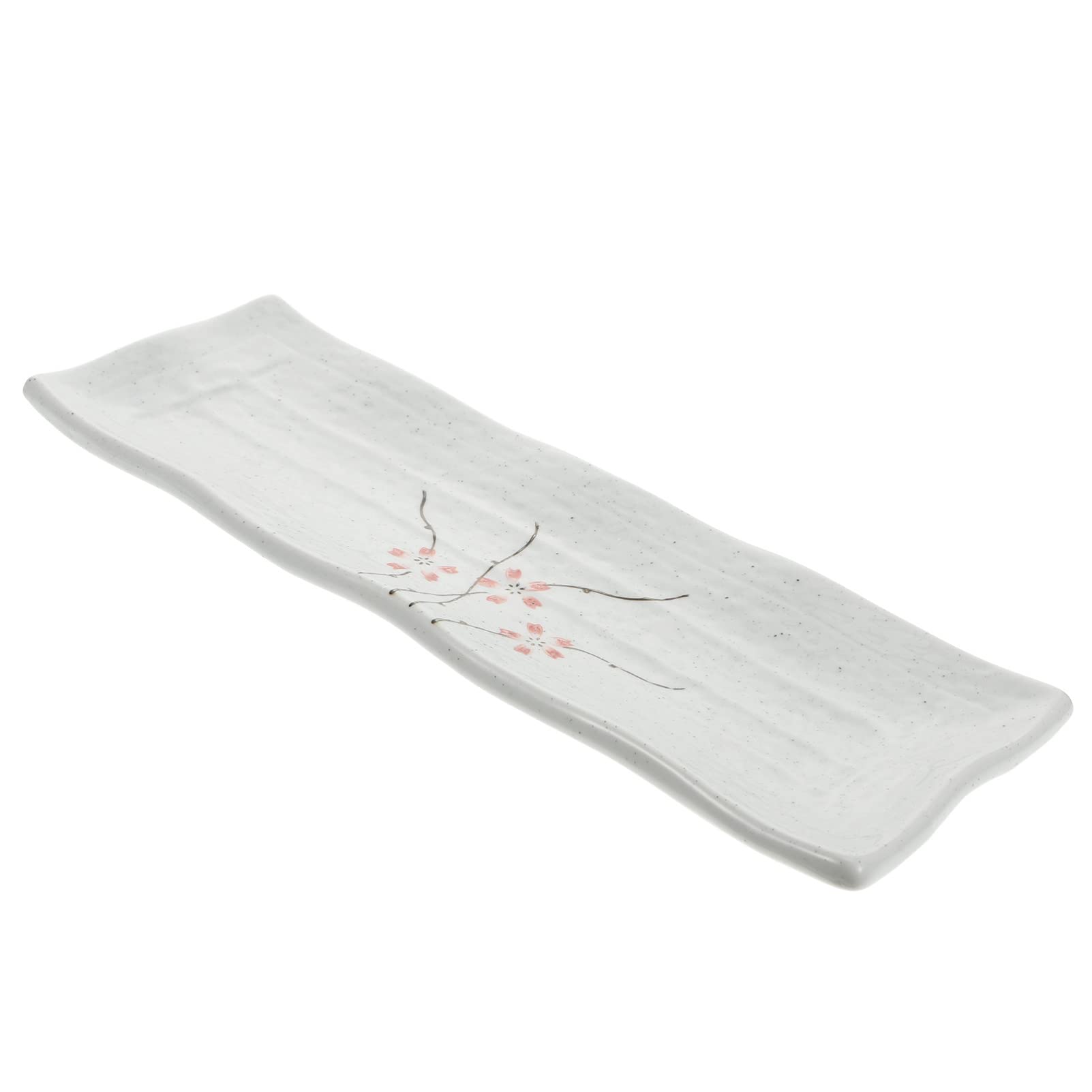 Stylish Hemoton Ceramic Sushi Serving Plate - Elegant Rectangular Sashimi & Dessert Tray for Ottoman Decor | Perfect for Japanese Dining, Appetizer Presentation & Home Decor