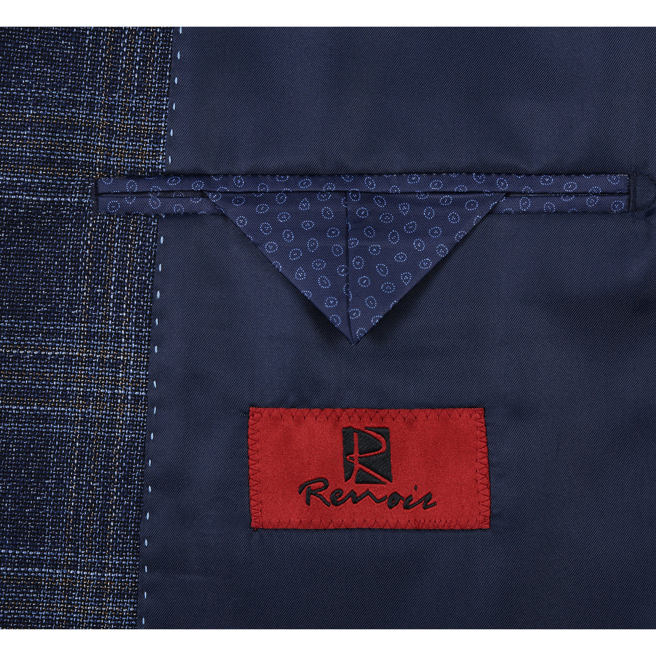 Renoir Alessandro Vitello Classic Fit Navy Blazer - Size 46 (294) | Premium Men's Formal Wear for Business, Weddings & Special Occasions