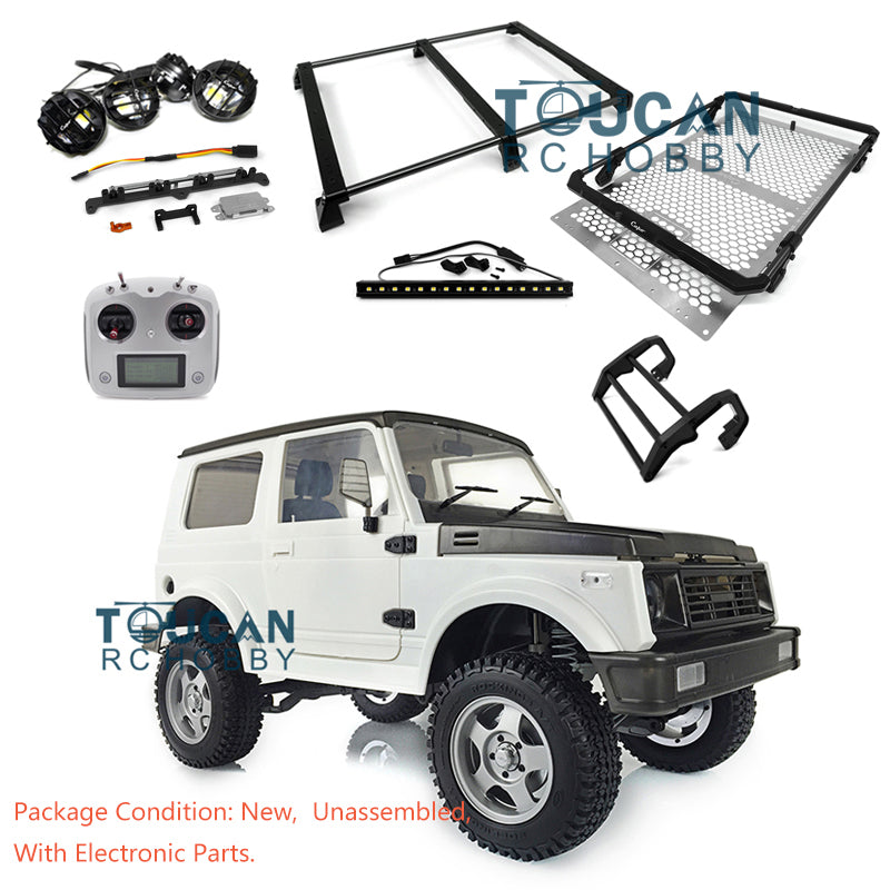 1/6 Scale RC Capo Crawler SIXER1 Metal Chassis Kit - Unassembled Plastic Cabin Car Body with Front Bumper, Motor, Servo, I6S ESC & Lights for Off-Road Rock Crawling and Trail Adventures