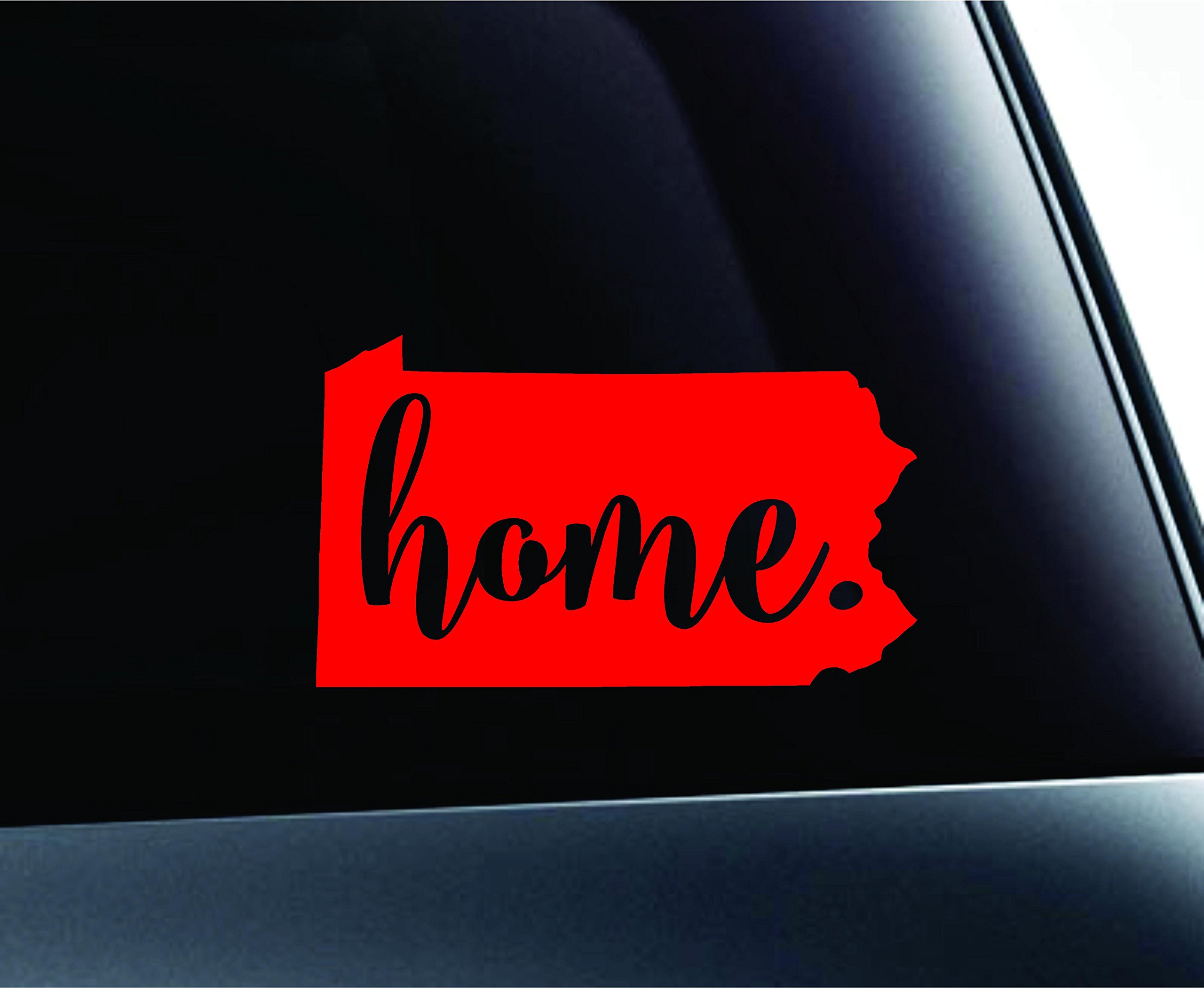 PA State Harrisburg Sticker Decal for Car, Laptop, Truck - Red