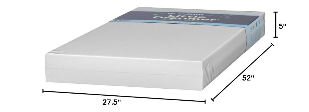 Moonlight Slumber Little Dreamer Firm Dual-Sided Crib Mattress - Standard Size, Waterproof, 5 Inch for Baby Nursery & Daycare Use