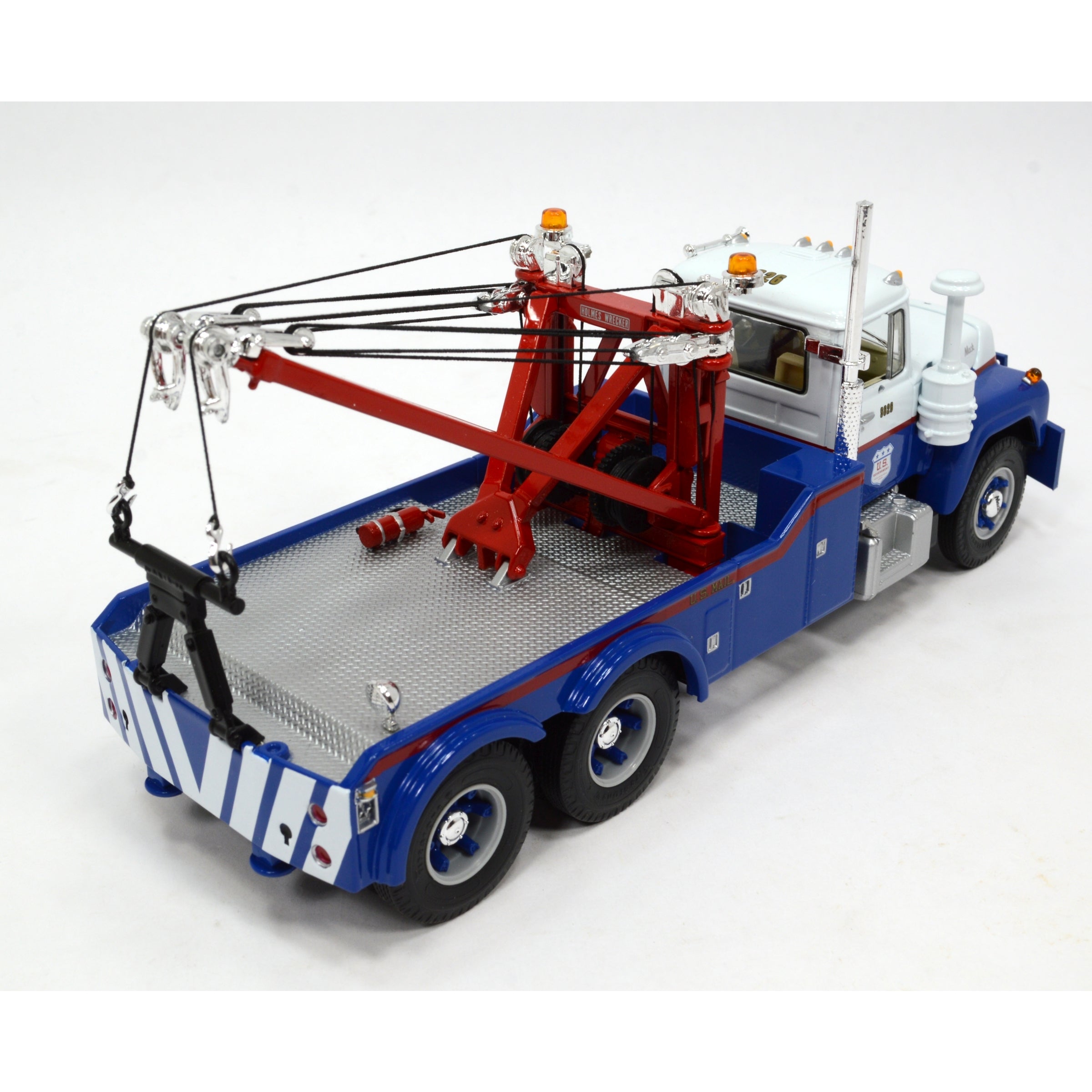 1:34 Scale FIRST GEAR MACK R MODEL Diecast Tow Truck Wrecker - US Postal Service Replica - Perfect for Collectors, Model Displays & Truck Enthusiasts