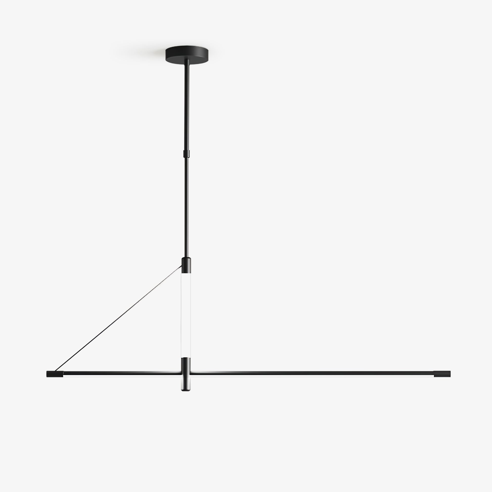 Linea Axis Pendant Light - Modern Minimalist Hanging Lamp for Kitchen Island, Dining Room & Bedroom Lighting - Adjustable Height LED Fixture with Sleek Metal Design